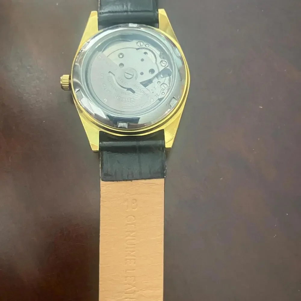 💁🏽‍♂️‎ Citizen Gold Watch with Black Strap 36mm Fluted Day Date Men’s Watch